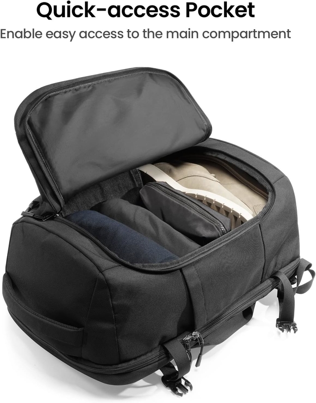 Vol approuvé Portez un sac de voyage personnalisé Noir Grande capacité Pour un voyage d'affaires