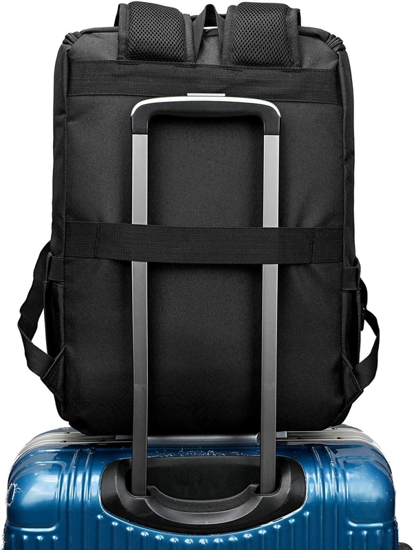 Sac de voyage personnalisé grand noir avec port de recharge USB pour femmes et hommes