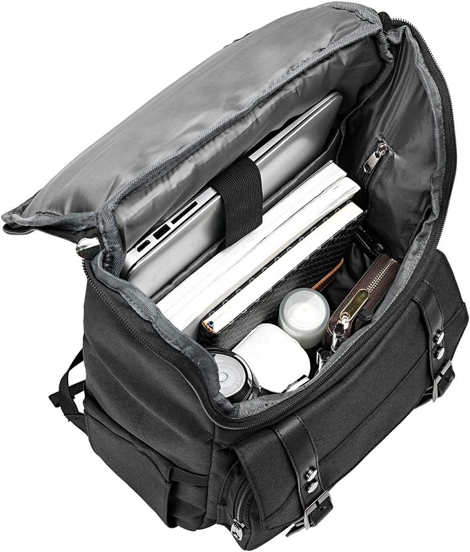 Sac de voyage personnalisé grand noir avec port de recharge USB pour femmes et hommes