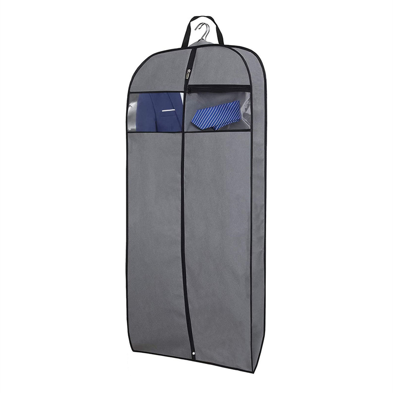 Tissu Léger sac de voyage sur mesure pour vêtements pour combinaisons Protecteur Fermeture à glissière suspendue 24x32 
