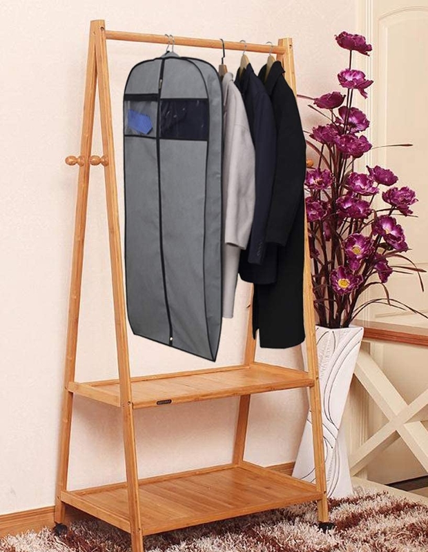 Tissu Léger sac de voyage sur mesure pour vêtements pour combinaisons Protecteur Fermeture à glissière suspendue 24x32 