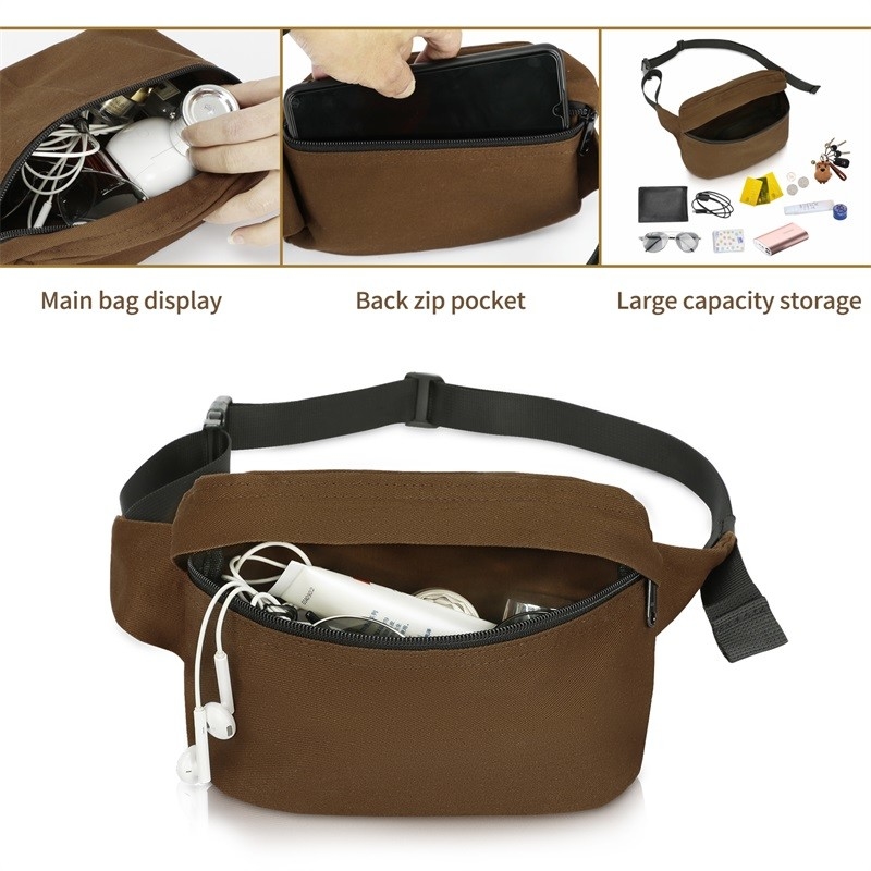 MTB Motocycle Corps croisé ceinture de taille sac pour femmes Sling Épaule de randonnée 8.5X2.5X4.5 