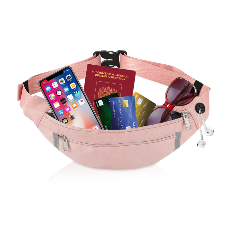 Portemonnaie Fanny Rose Sac à taille personnalisé Crossbody de randonnée pour femmes 12,8X9,6 