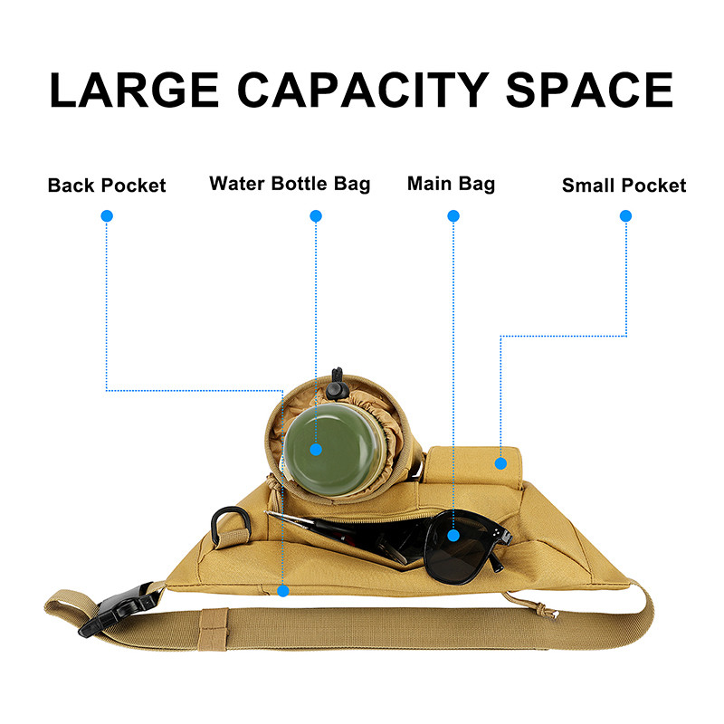 Ceinture Sport Sac à taille personnalisé Téléphone portable Petit Fanny Pack Pour Courir Messenger 14X6 