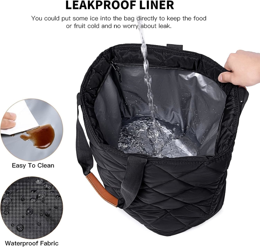 Transport Grand sac isolant réutilisable de l'épicerie Tote Picnic Cooler personnalisé de voyage Pour la nourriture froide ou chaude