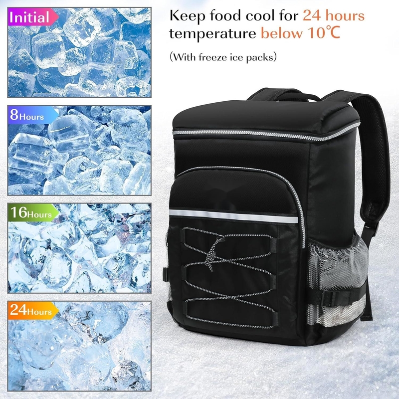 Sac de refroidissement portable isolé résistant à l'eau pour pique-nique camping plage randonnée barbecue