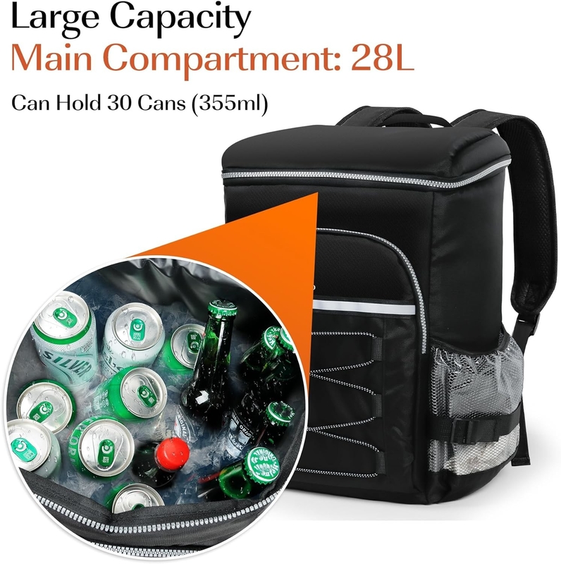 Sac de refroidissement portable isolé résistant à l'eau pour pique-nique camping plage randonnée barbecue