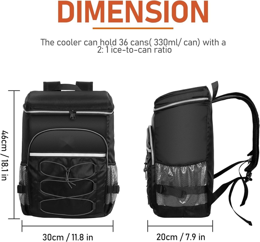 Sac de refroidissement portable isolé résistant à l'eau pour pique-nique camping plage randonnée barbecue