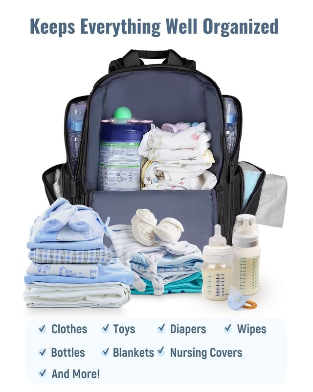 Sac de voyage personnalisé à couches multifonctionnelles résistant à l'eau avec 2 poches isolantes latérales pour hommes femmes