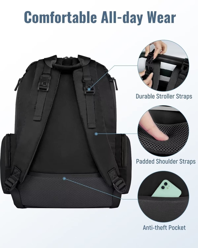 Sac de voyage personnalisé à couches multifonctionnelles résistant à l'eau avec 2 poches isolantes latérales pour hommes femmes