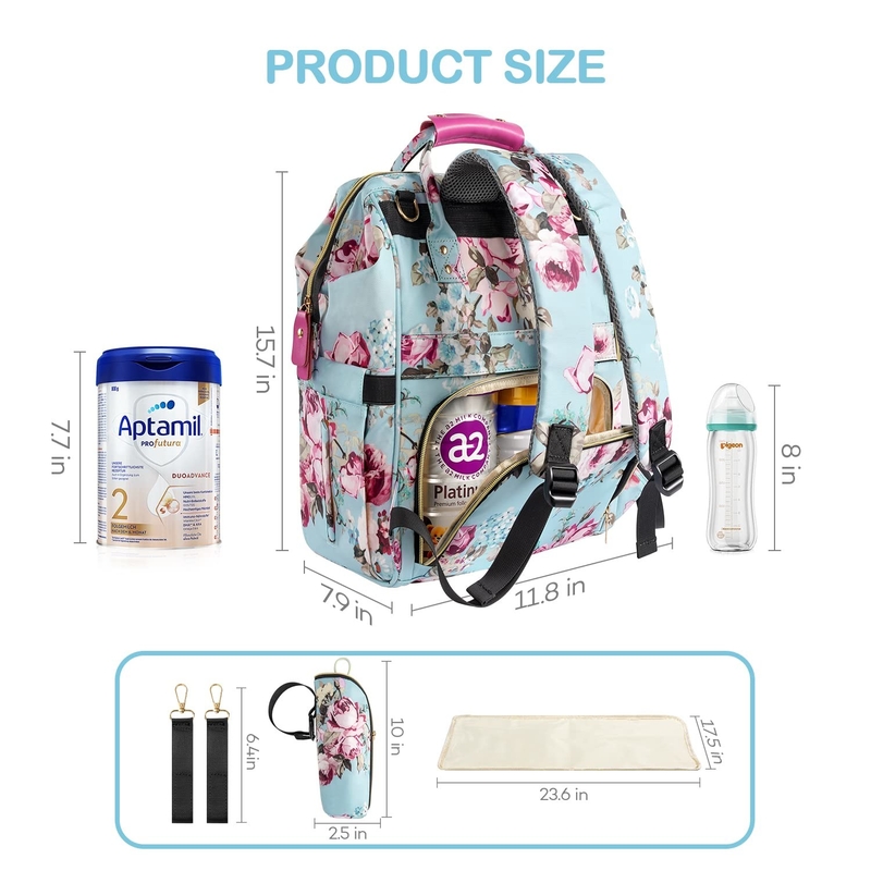 Un sac de couche de voyage à grande capacité étanche pour maman et papa