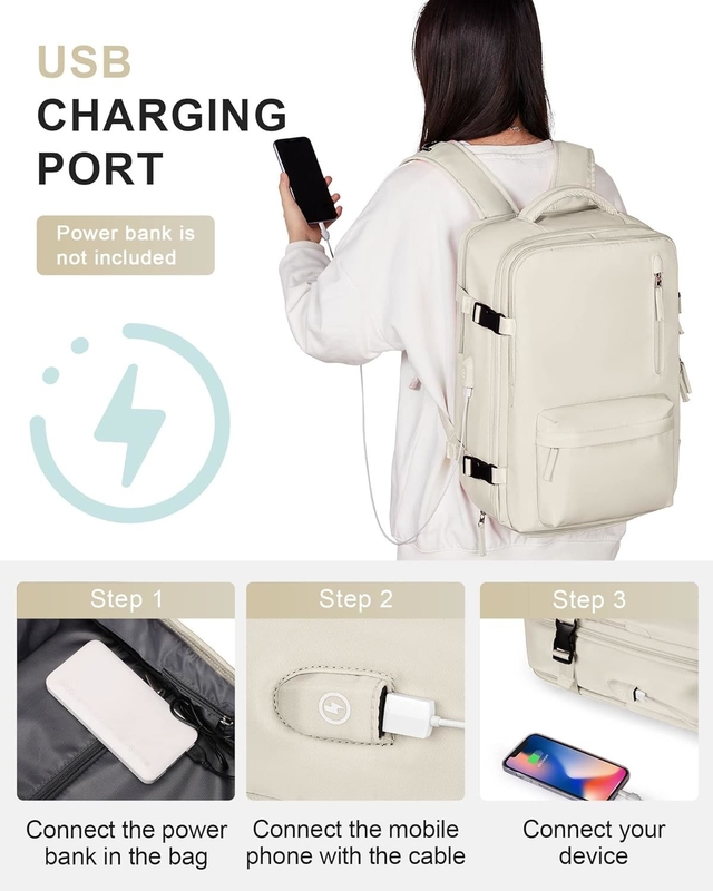 Compagnie aérienne Beige approuvée Portez un sac de voyage pour hommes