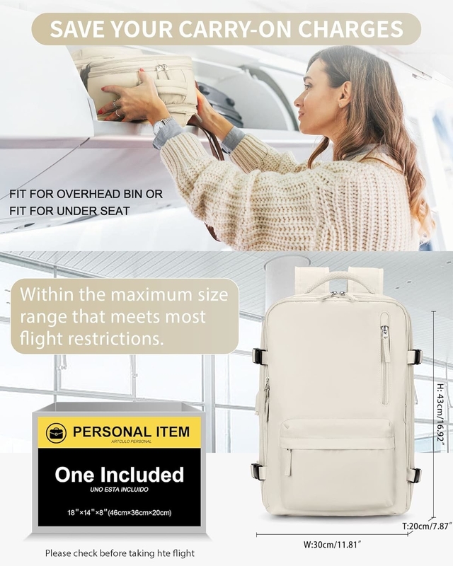 Compagnie aérienne Beige approuvée Portez un sac de voyage pour hommes