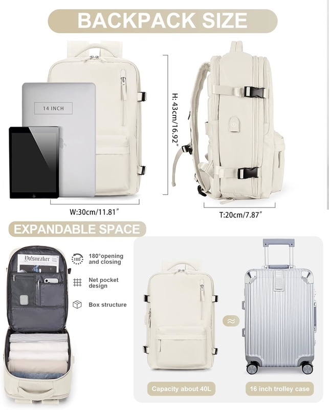 Compagnie aérienne Beige approuvée Portez un sac de voyage pour hommes