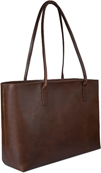 Un sac à main en cuir pour ordinateur portable, 16x21
