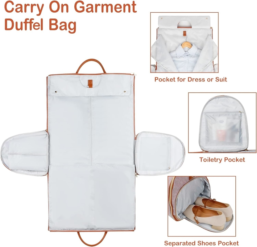 3 en 1 valise suspendue imperméable à l'eau costume de week-end porte sur mesure sac de voyage de vêtements
