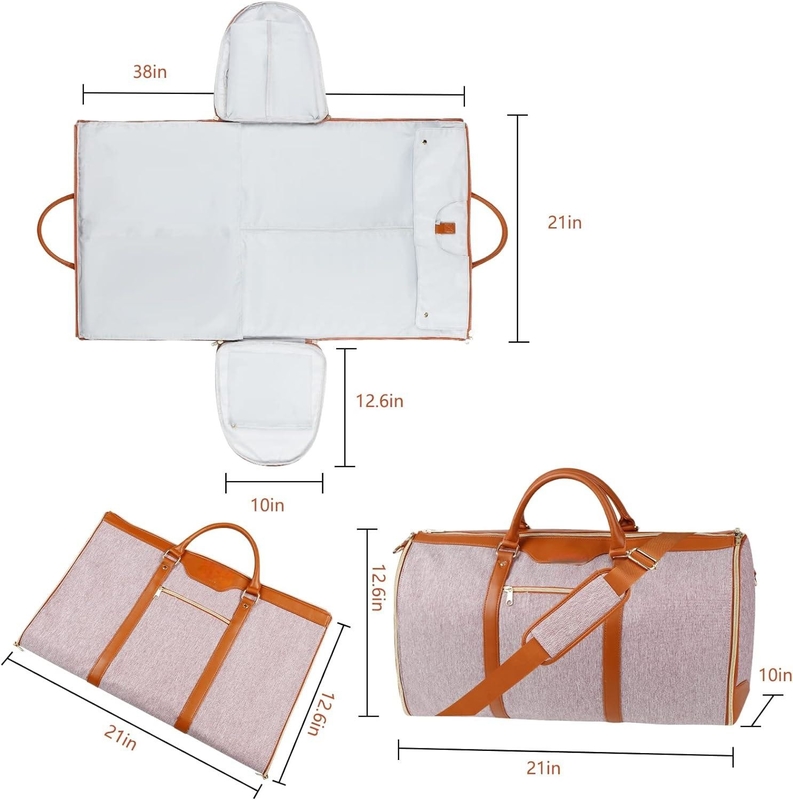3 en 1 valise suspendue imperméable à l'eau costume de week-end porte sur mesure sac de voyage de vêtements