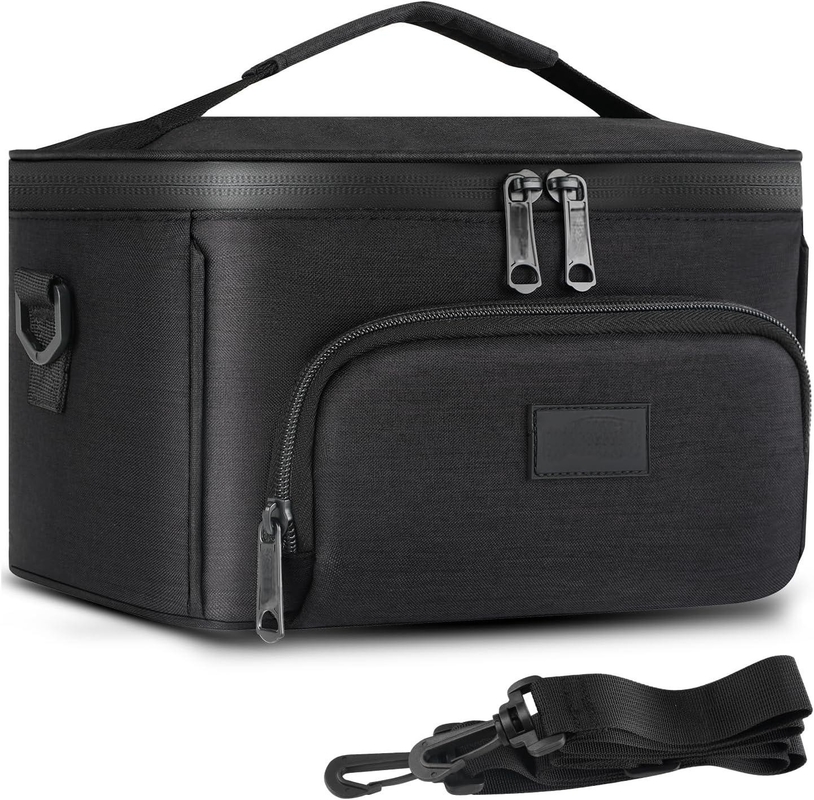 Sac portable de grande capacité résistant à l'odeur et à l'odeur pour voyages personnalisés, à l'odeur et à l'odeur, avec bandes d'épaule amovibles, séparateurs amovibles