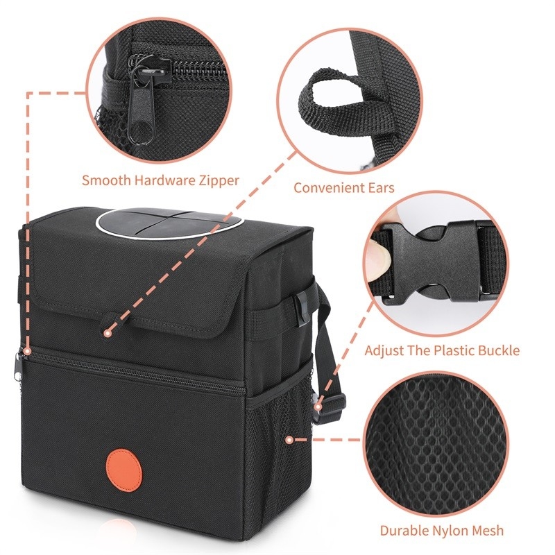 Sac de rangement suspendu pour voiture, organisateur, étanche à l'intérieur, sac à ordures pour voiture, poubelles 9,5 x 5,5