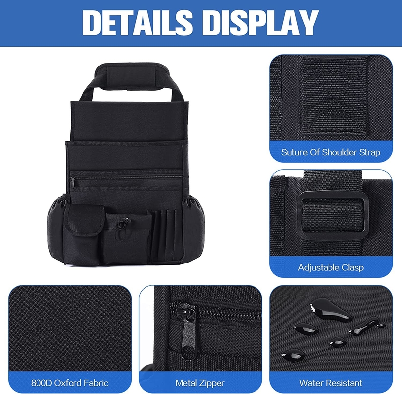 Sac de rangement pour le coffre de voiture siège arrière avant avec sac de refroidissement amovible 12.8X4.7X17.2