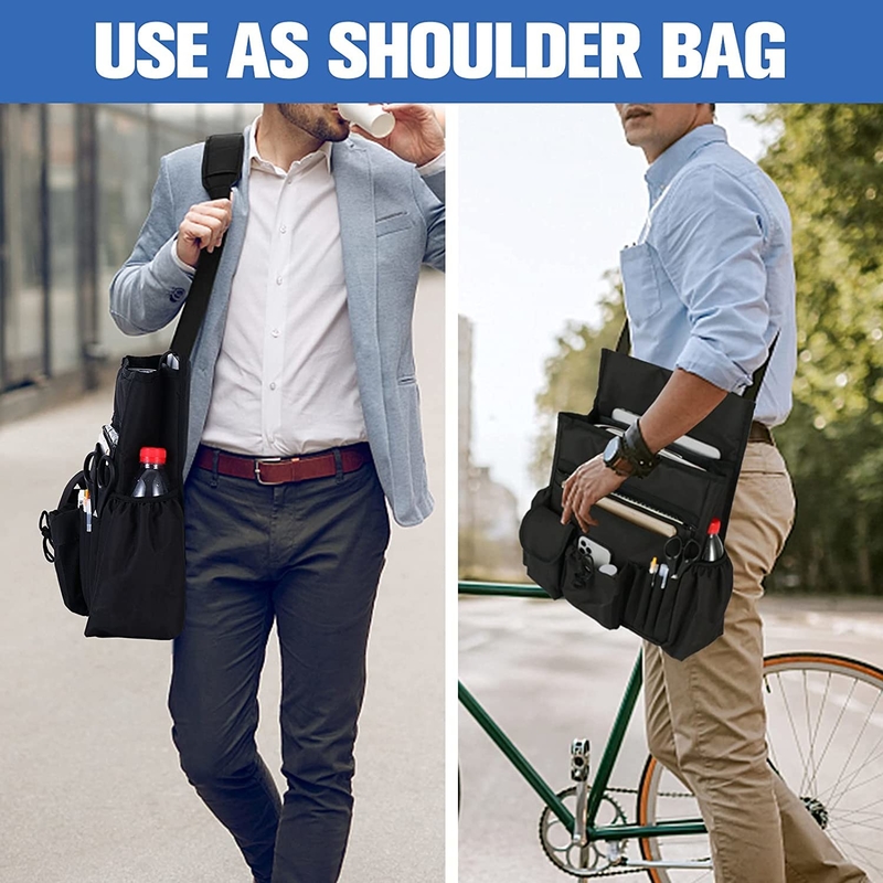 Sac de rangement pour le coffre de voiture siège arrière avant avec sac de refroidissement amovible 12.8X4.7X17.2