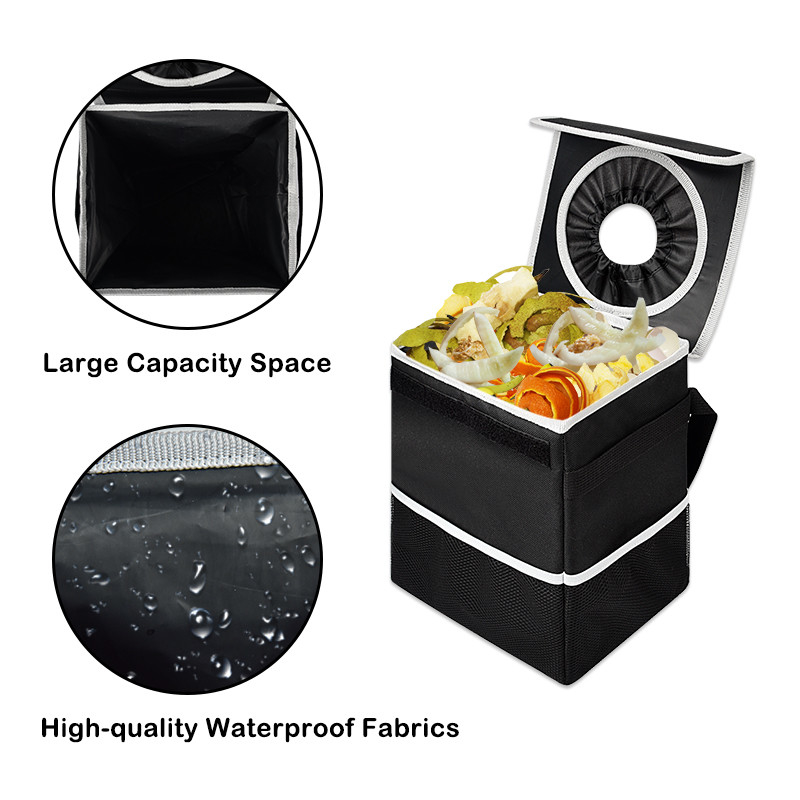 Boîte de rangement pour voiture d'épicerie Sac imperméable à l'eau Truck Lit Sac de rangement Boîte de contenant 8x6x10