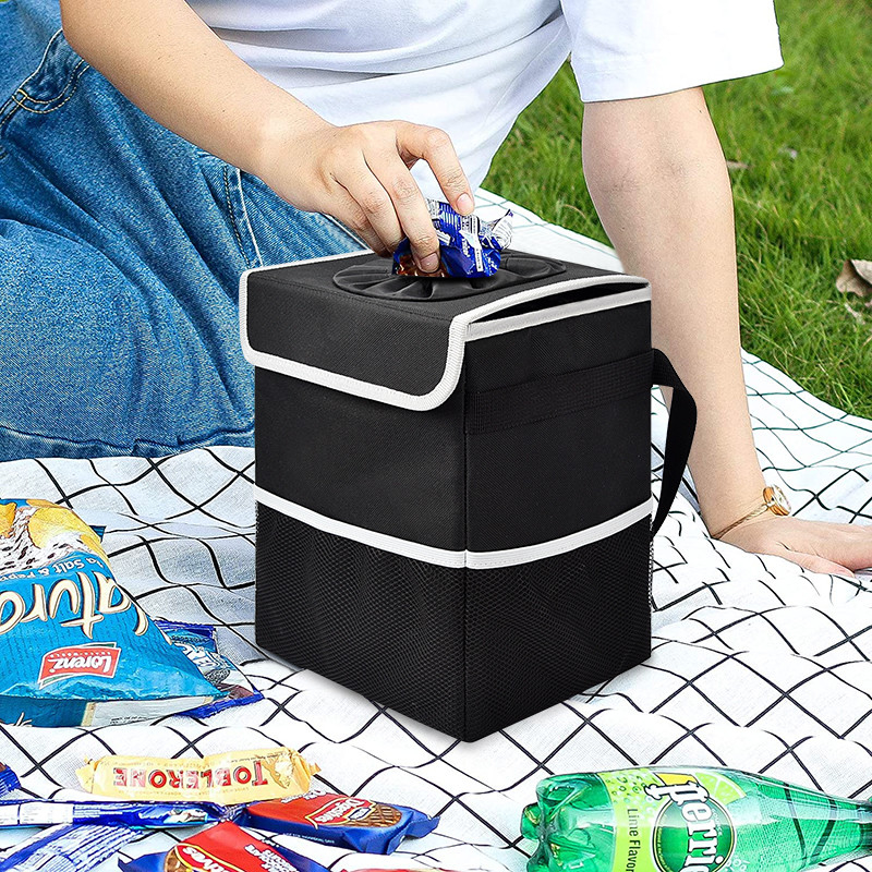 Boîte de rangement pour voiture d'épicerie Sac imperméable à l'eau Truck Lit Sac de rangement Boîte de contenant 8x6x10
