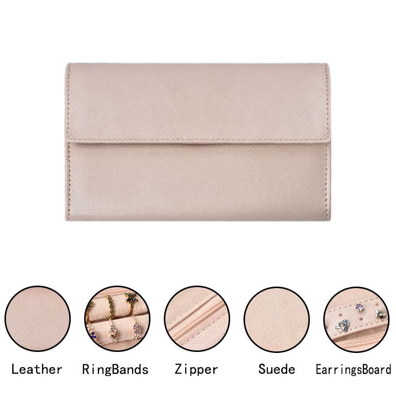 Maquillage bijoux sac de voyage organisateur petit portefeuille portable 8x5x1