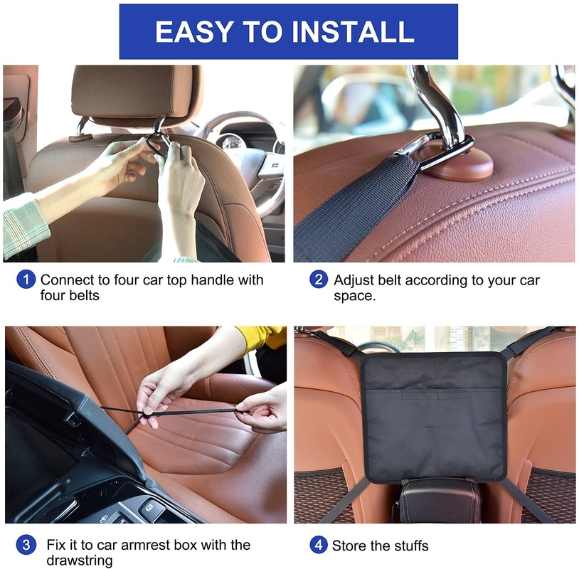 siège d'auto arrière côté rangement sac à filet sac à main