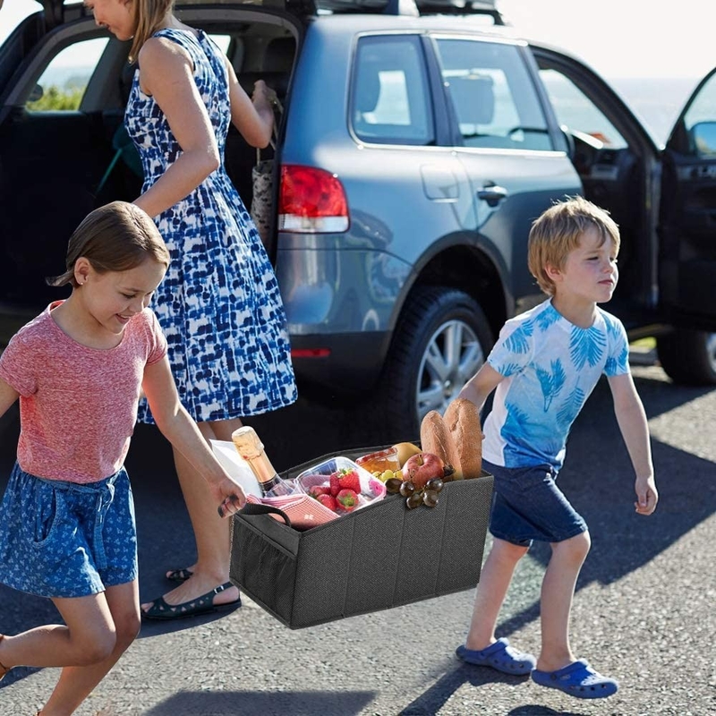 Grand sac d'organisation de voiture d'achat de l'épicerie pliable siège avant arrière camion 19X10X10