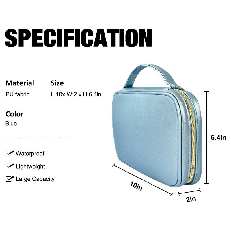 Petit faux cuir de voyage bijoux sacs de rangement de voyage Portable BSCI 10x6.4x2
