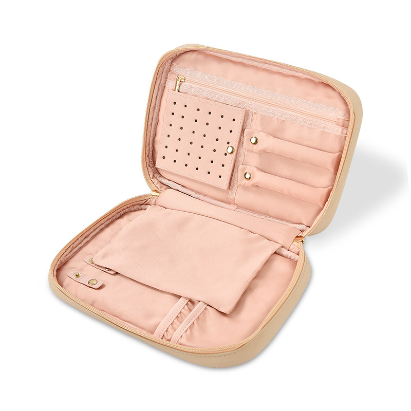 BSCI ODM Sacs de rangement de bijoux de voyage avec rembourrage pour femmes filles 10x6.4x2