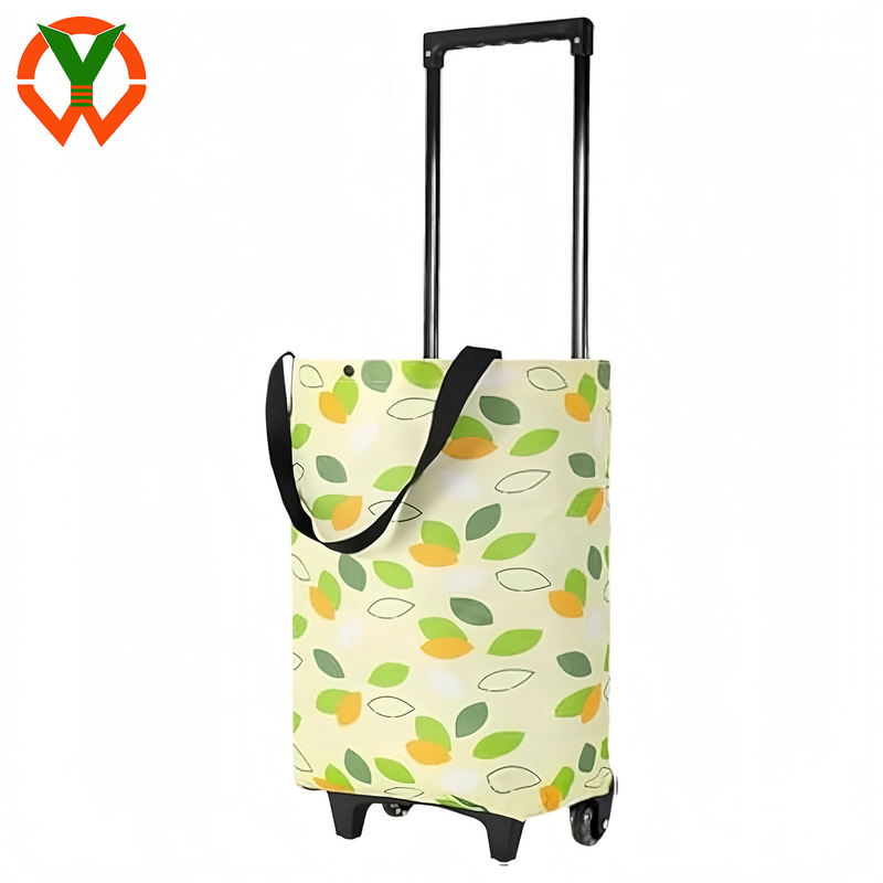 2 en 1 sac de magasinage pliable durable avec roues Produits d'épicerie réutilisables