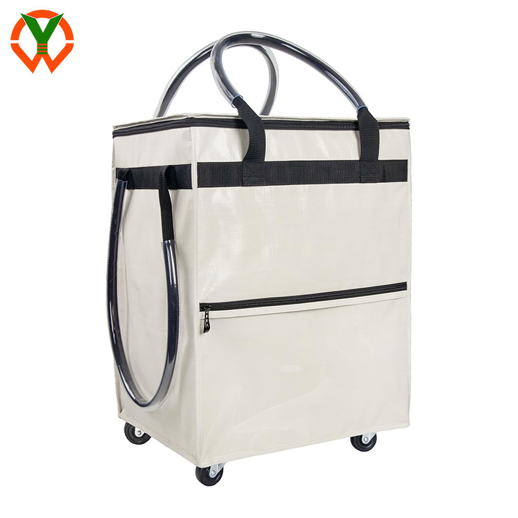 Panier polyester réutilisable à grande capacité sac pliable imperméable pour les voyages en magasin