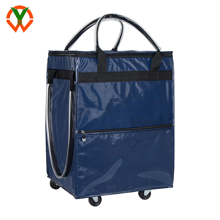 Panier polyester réutilisable à grande capacité sac pliable imperméable pour les voyages en magasin