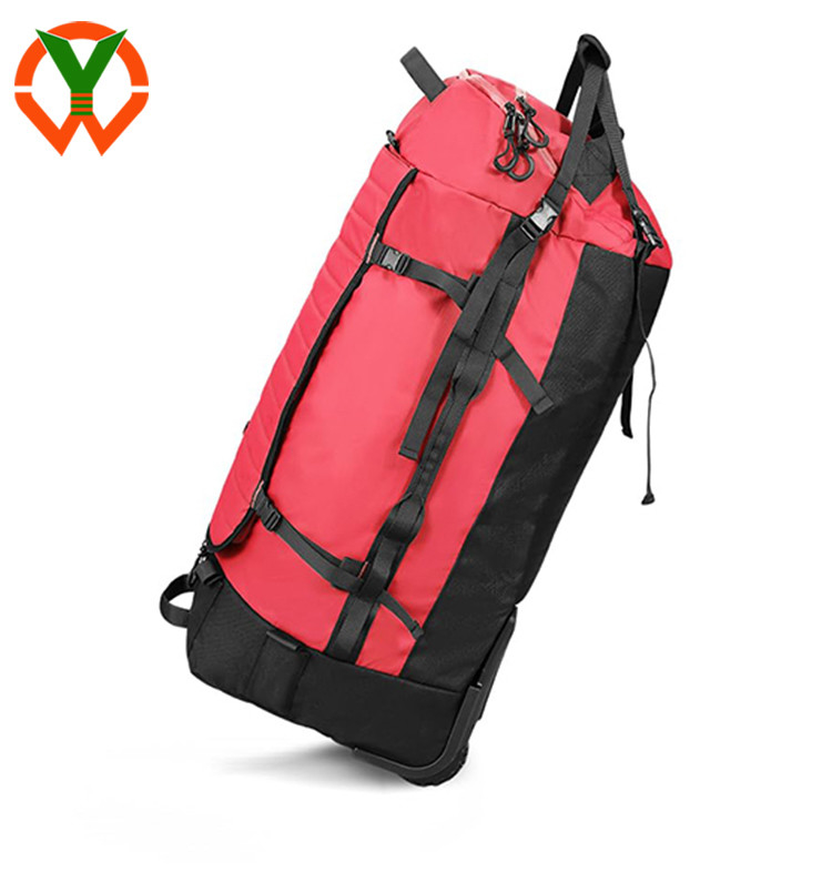 Grand sac à dos à roulettes imperméable à l'eau 86L Design de sac de voyage pliable pour un voyage pratique