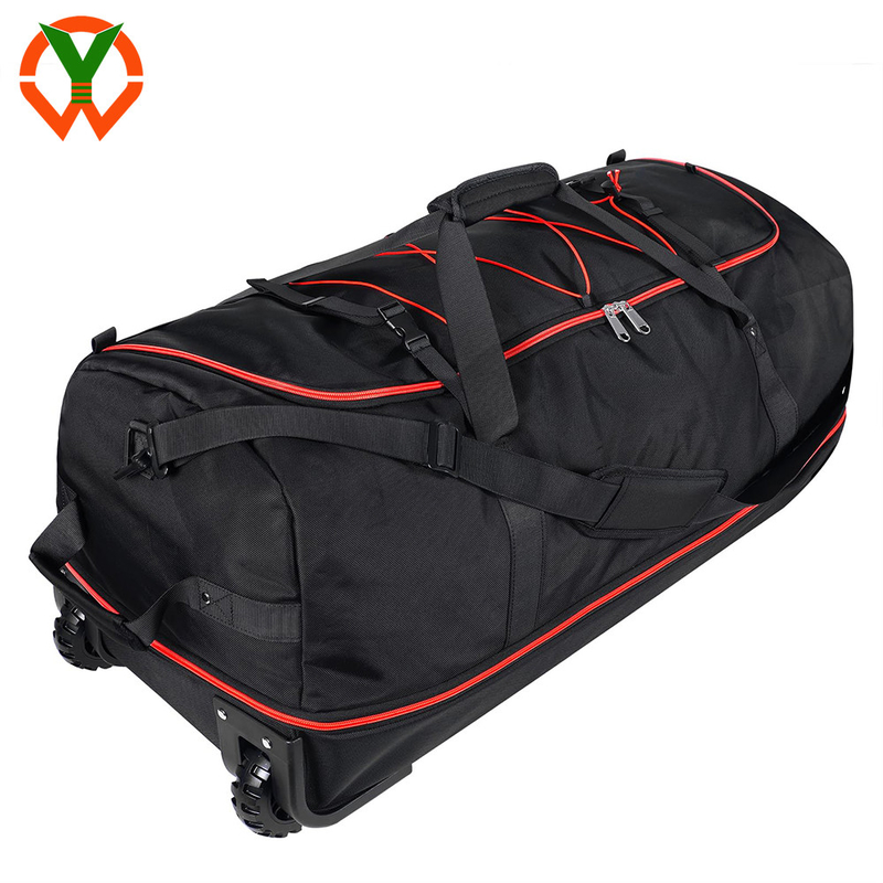 120L/140L roue en caoutchouc double pliable sac de voyage et plusieurs poches et compartiments
